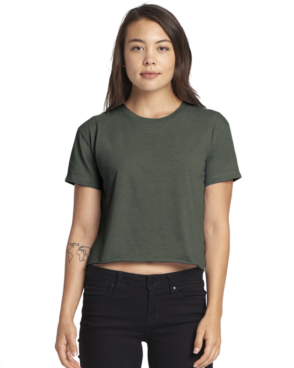 Next Level® Ladies Festival Cali Short Sleeve Crewneck Crop T Shirt